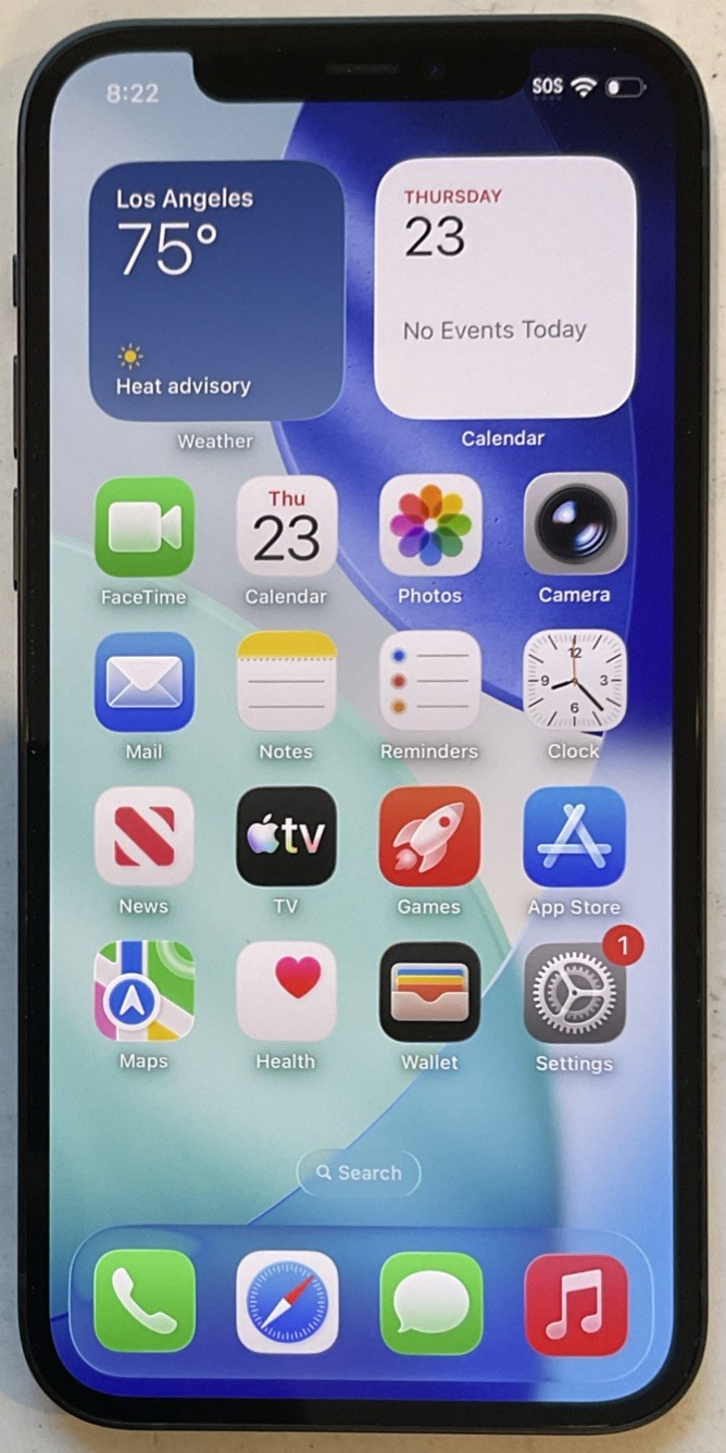 VERY NICE GSM UNLOCKED iPhone 12, 64GB A2172 MGEF3LL/A WITH 96% BATTERY HEALTH