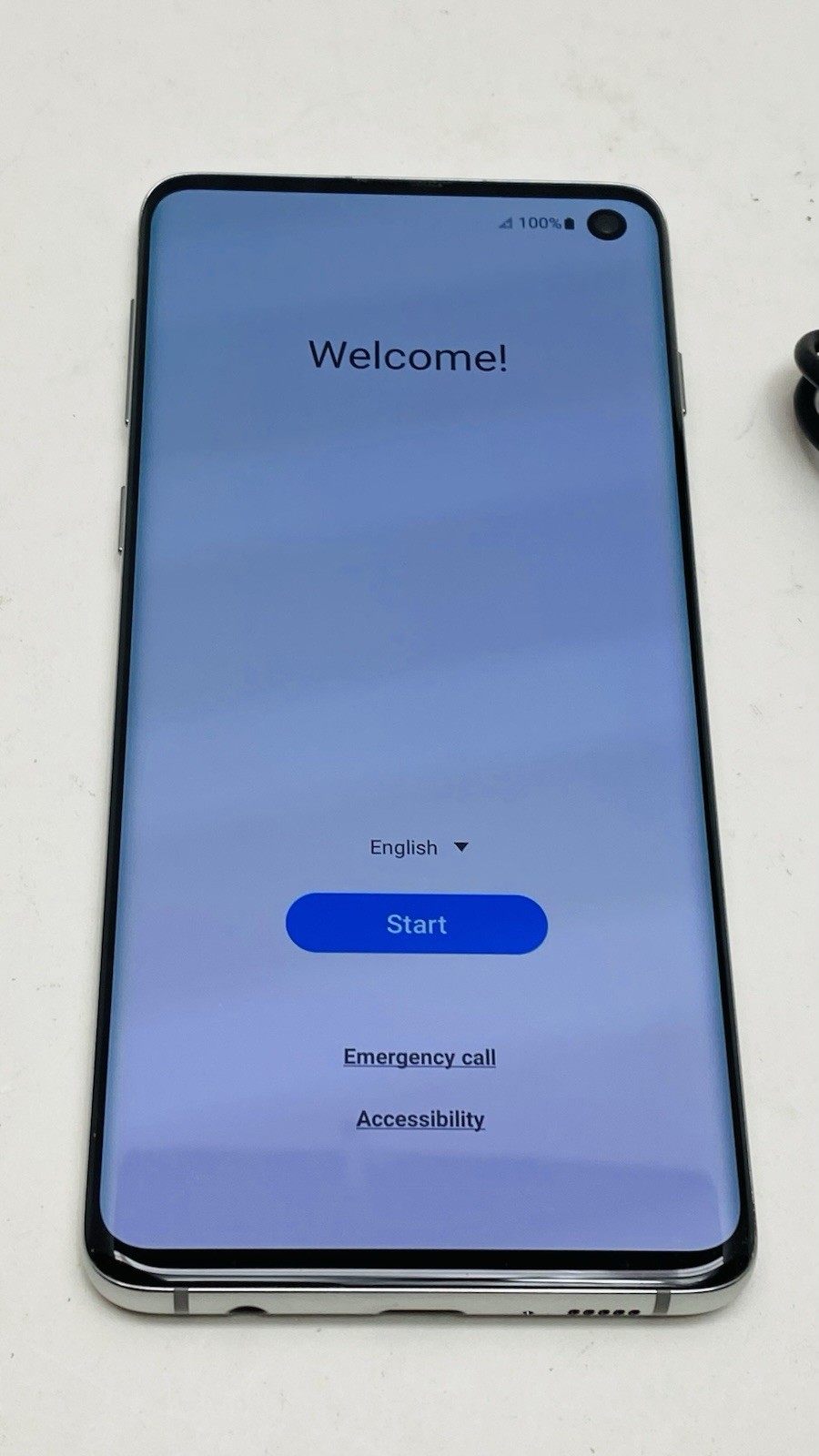 Samsung Galaxy S10 128GB G973U T-Mobile/Unlocked Smartphone – Prism White EUC