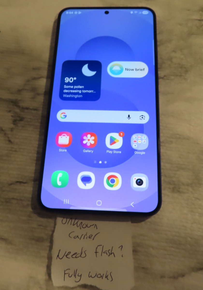 Samsung Galaxy S25 Plus + 256GB *UNKNOWN CARRIER* – parts is as – works