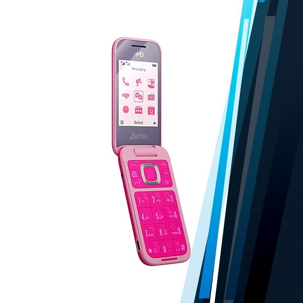 HMD Barbie Flip Cell Phone (64MB+128MB/4G/Dual SIM/Unlocked/Bluetooth/NEW)