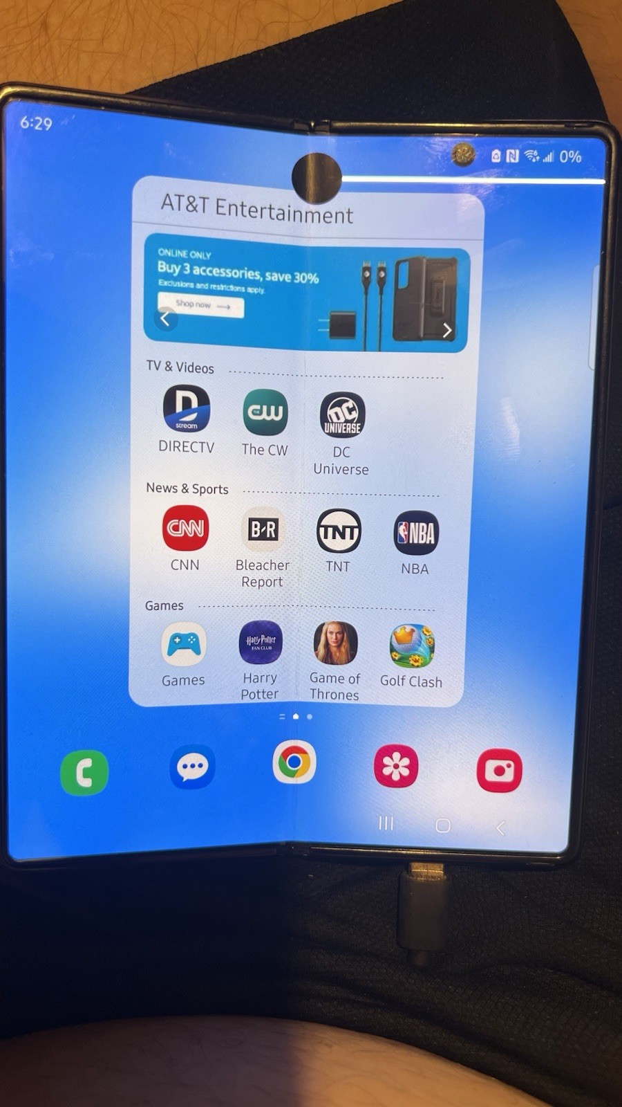Samsung Galaxy Z Fold 2 Unlocked 256g Storage Works But Only When Hooked To USB