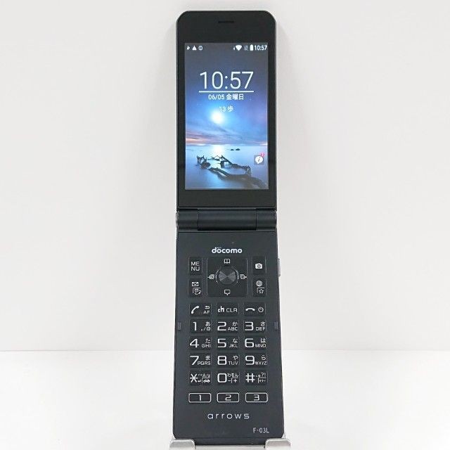 Fujitsu Arrows Mobile F-03L Docomo Black Body C20531 Japanese Flip phone Garakei