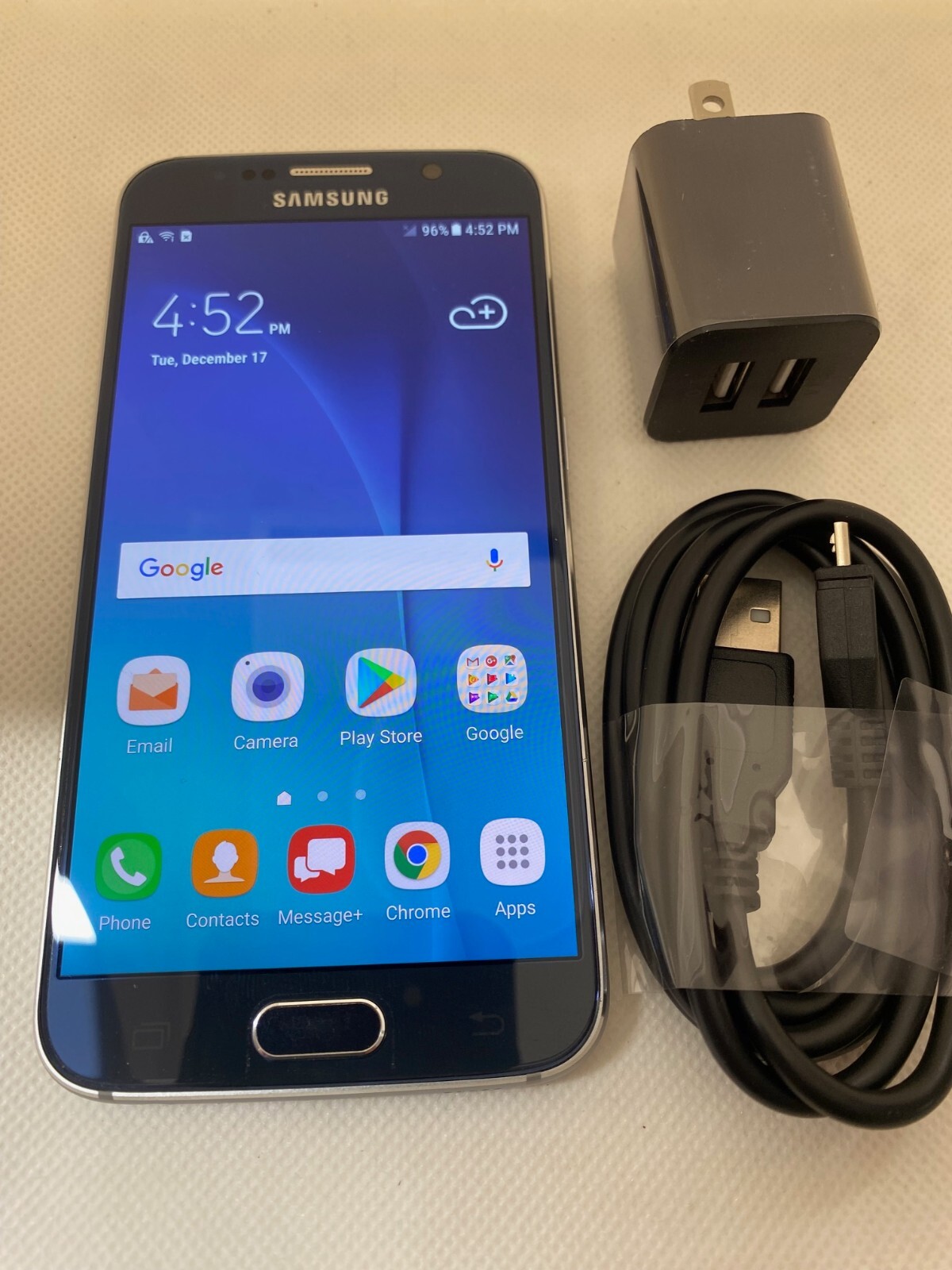 Samsung Galaxy S6 SM-G920 32GB AT&T T-mobile Unlocked Smartphone Good Dark Blue