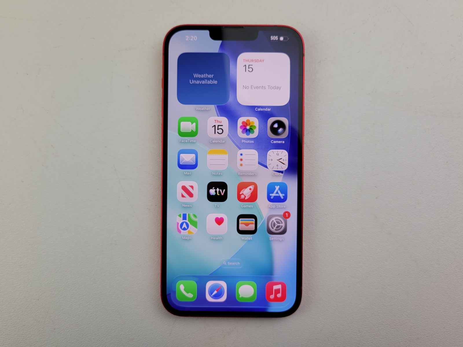 Apple iPhone 14 Plus (A2632) 128GB – Red (Spectrum) Smartphone – H5489