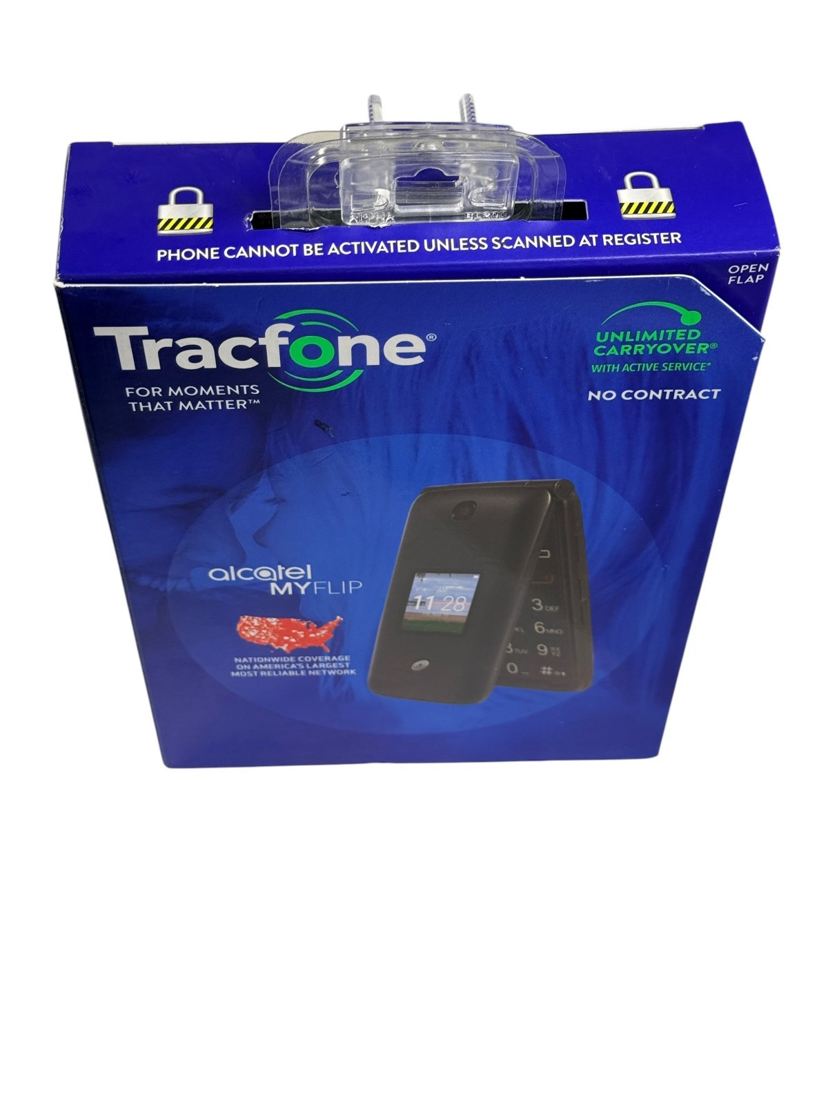TracFone Alcatel My Flip Prepaid Basic 4G Cell Phone A405DL – BRAND NEW SEALED!