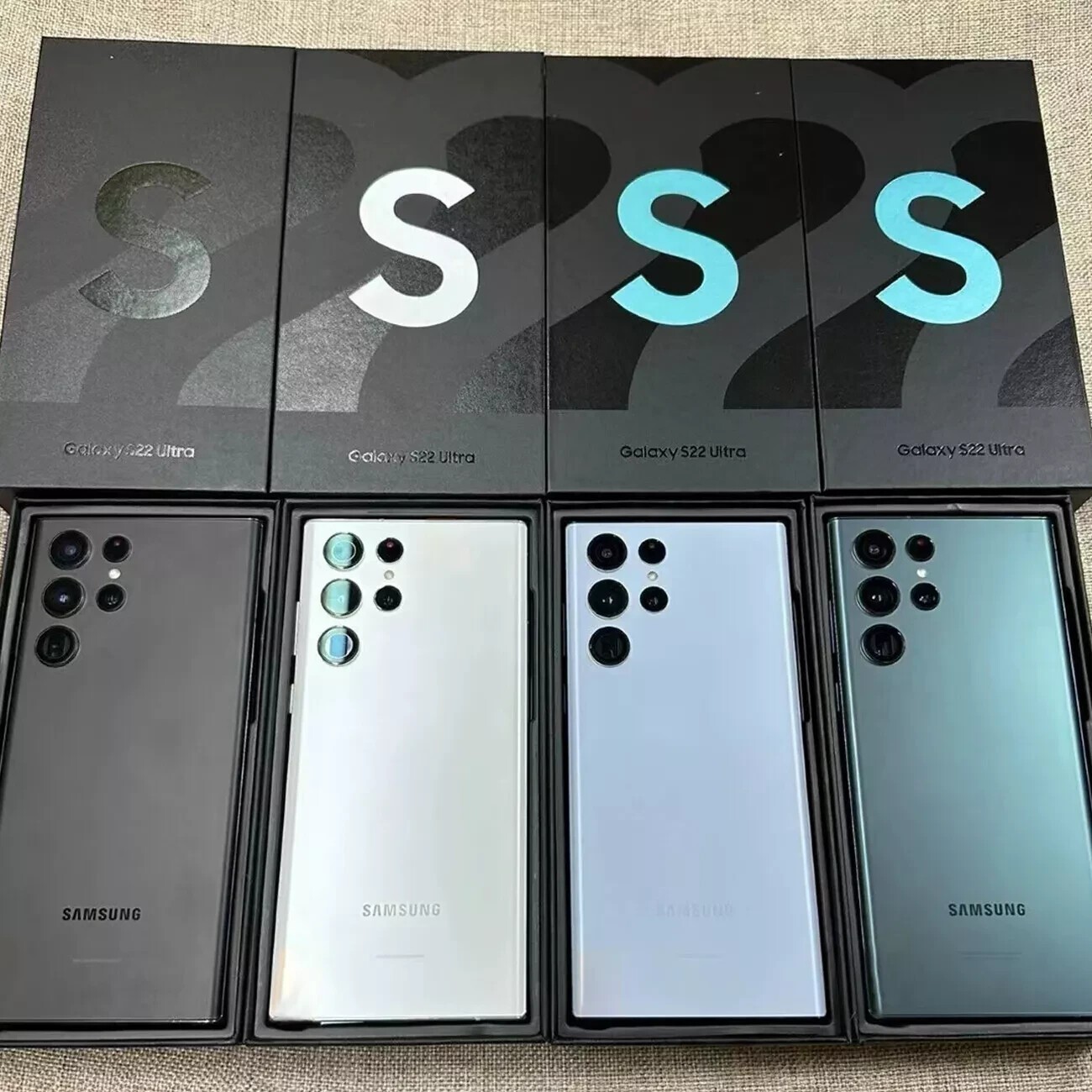 New Sealed Samsung Galaxy S22 Ultra 5G SM-S908U1 512GB Factory Unlocked US Stock