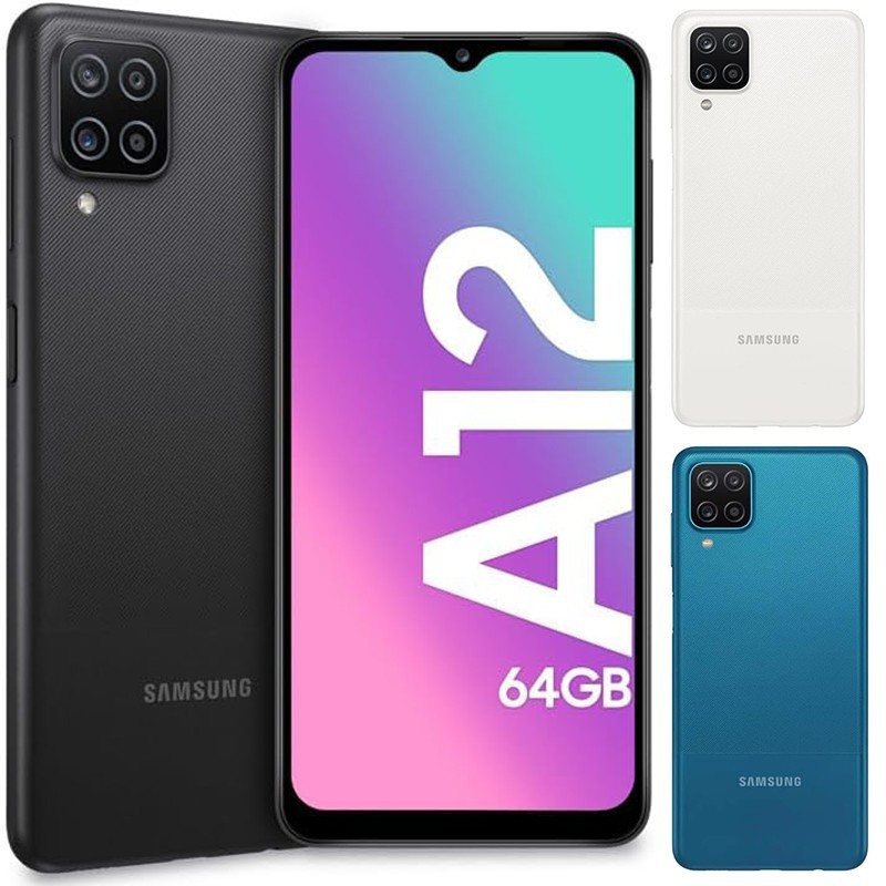 Original Samsung Galaxy A12 SM-A125F Unlocked 4G LTE 64GB 2-SIM WIFI Smartphone