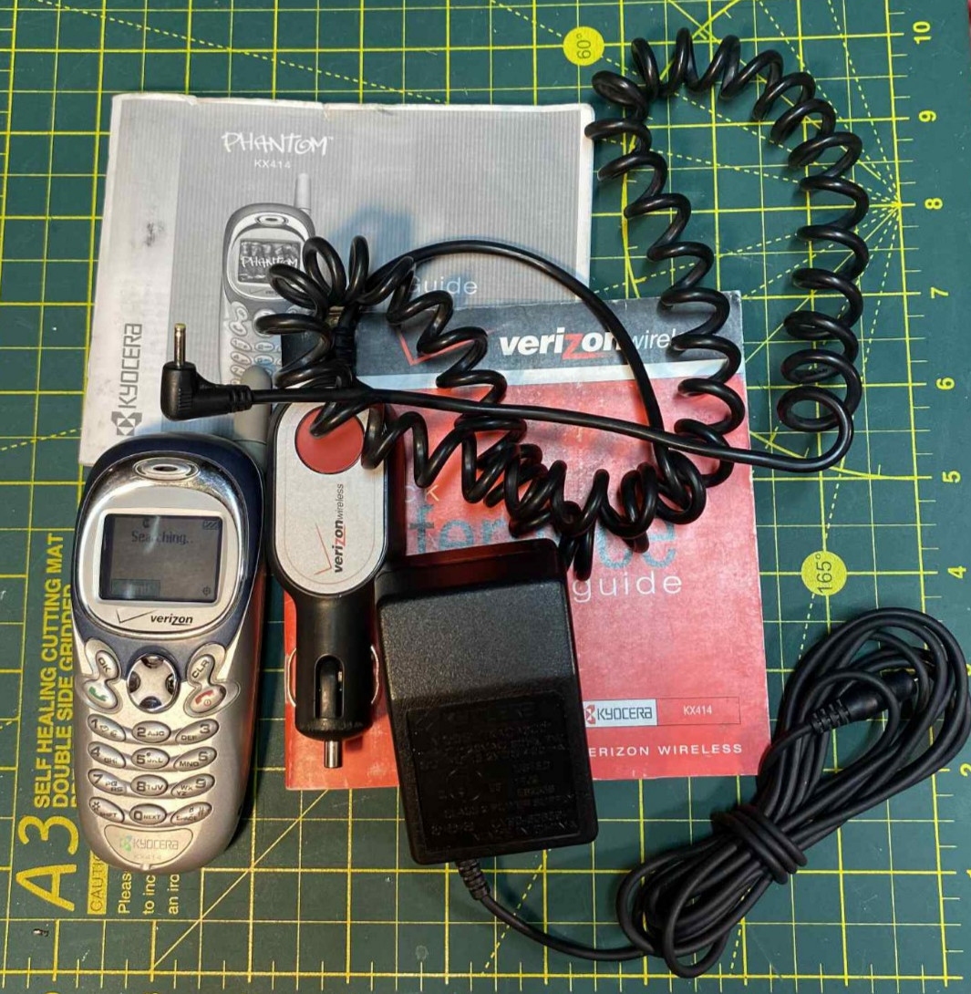 Vintage Verizon Kyocera Phantom EasyEdge KX414 In Great Working Used Condition