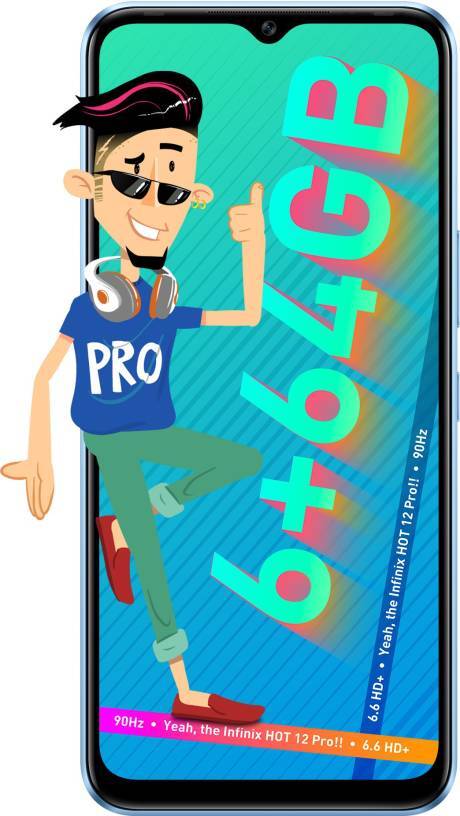 Infinix Hot 12 Pro Unlocked 6.6″ Dual SIM 6GB RAM 50MP-Camera 5000mAh Battery