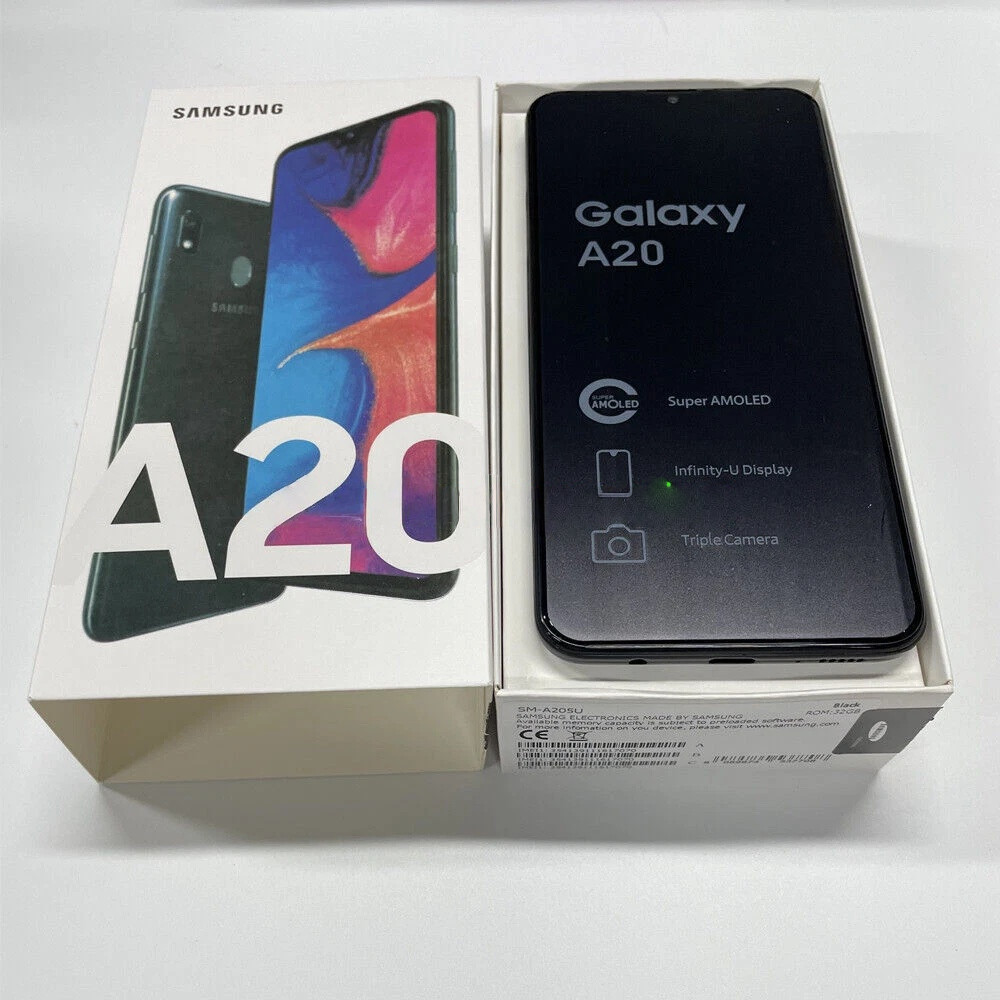 Samsung Galaxy A20 SM-A205U 32GB ROM 3GB RAM 6.4″ Unlocked Smartphone-New Sealed