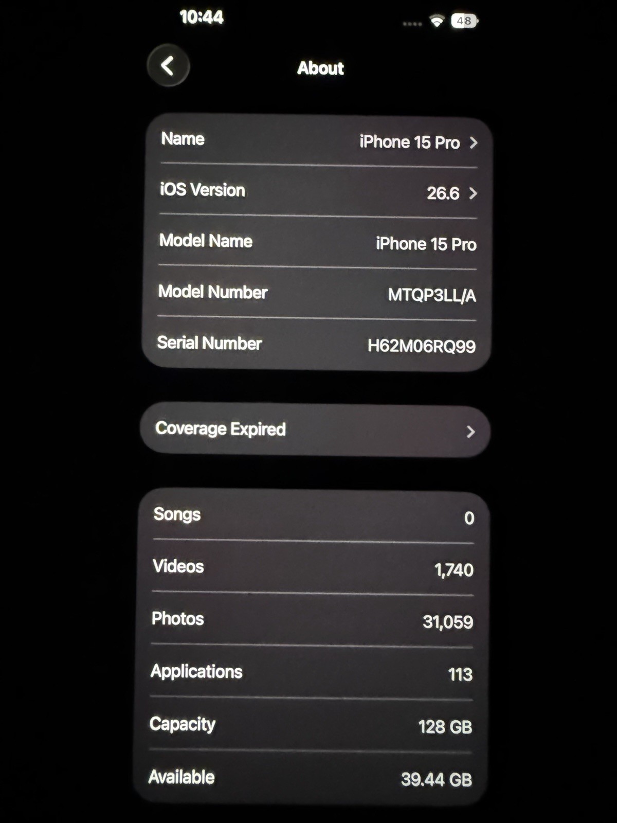 Apple iPhone 15 Pro Titanium 128GB SIM Locked T-Mobile