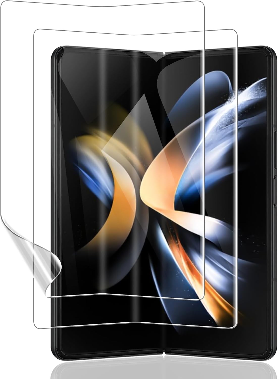2PCS Screen Protectors for Samsung Galaxy Z Fold 4 7.6 Inch Flexible EPU Case Fr