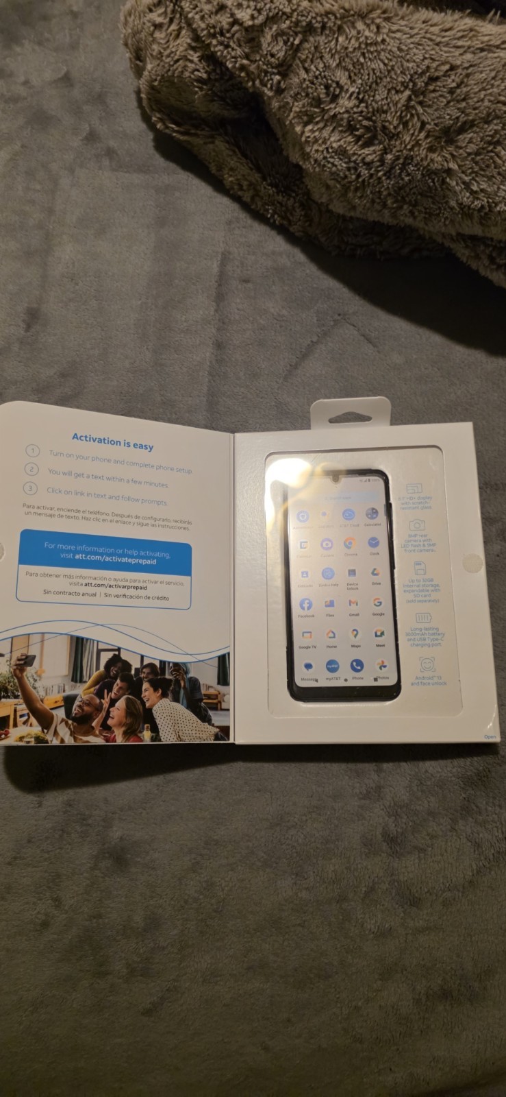 AT&T Calypso 4, 32GB, 6.1″ HD+, Vapor Gray – Prepaid Smartphone. Free Shipping.