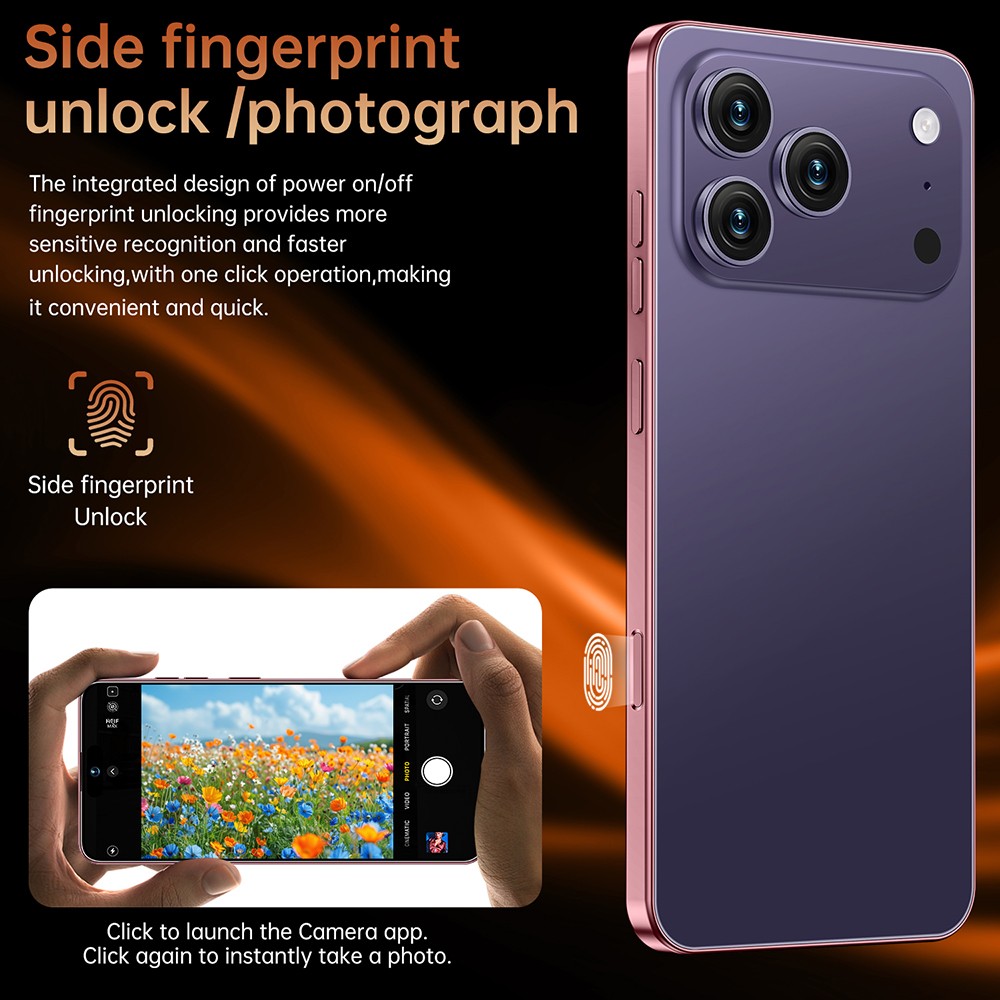 2026 i17 Pro Max 5G Unlocked Cell Phone 128GB Smartphone Android Dual SIM Mobile
