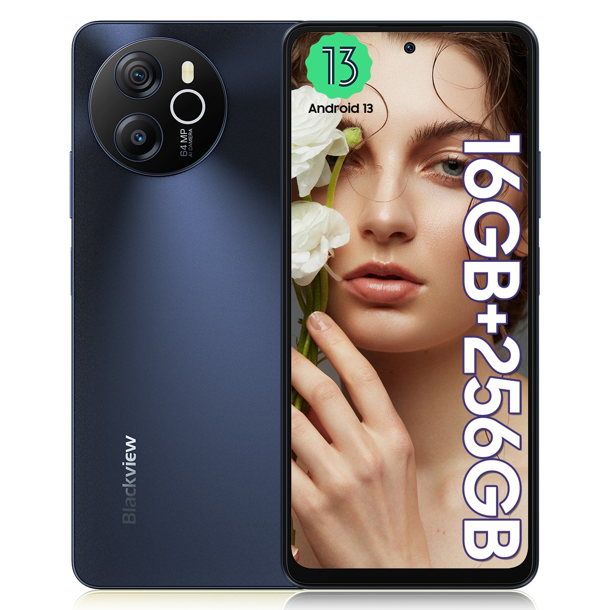 Blackview SHARK 8 Smartphone 16GB+256GB 6.78″ 2.4K Android 13 5000mAh 64MP NFC