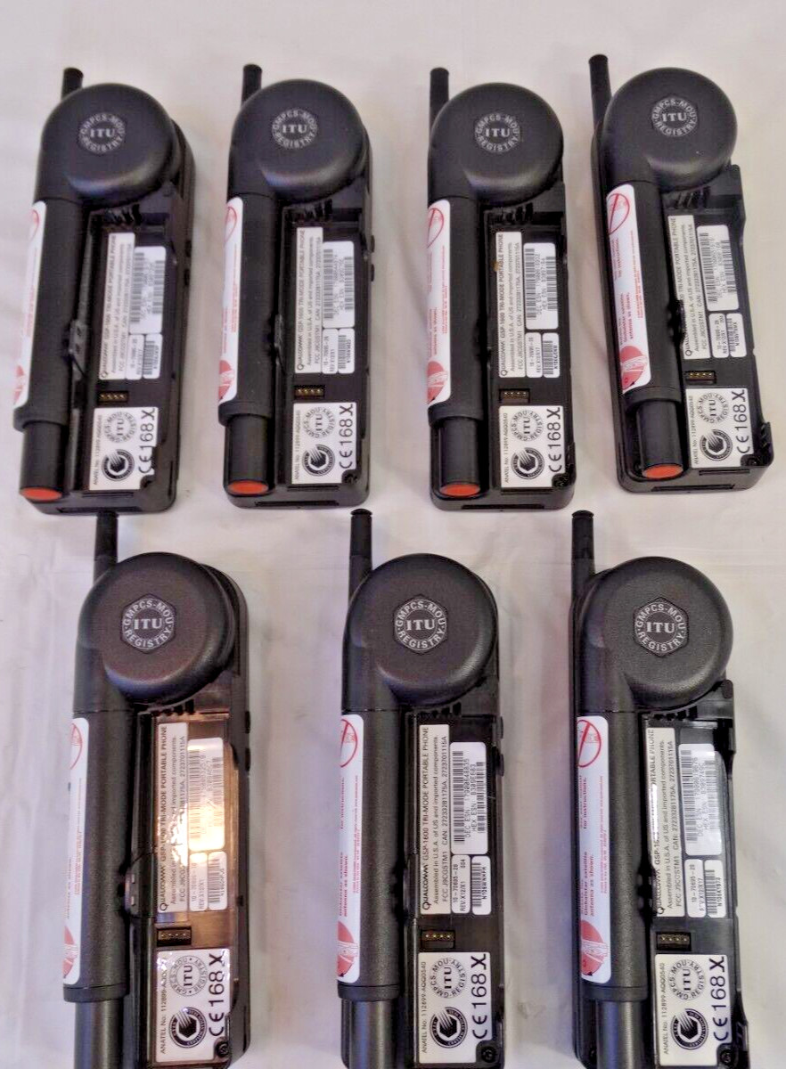 Qualcomm Globalstar GSP-1600 Satellite Phone ONLY, Lot of 7 for Parts/ Repair
