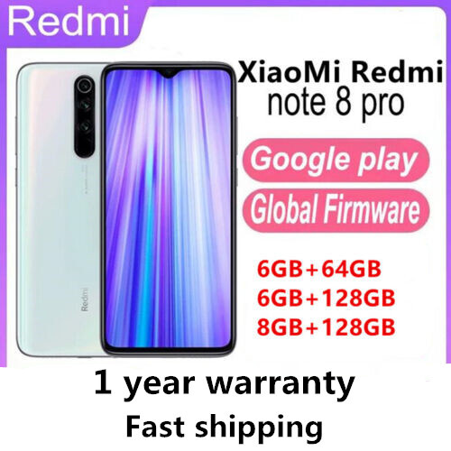 Xiaomi Redmi Note 8 Pro 64GB 128GB Unlocked Android Global Smartphone New Sealed