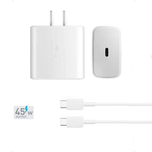 45w Type USB-C Super Fast Wall Charger +6FT Cable For Samsung Galaxy S23 S21 S22