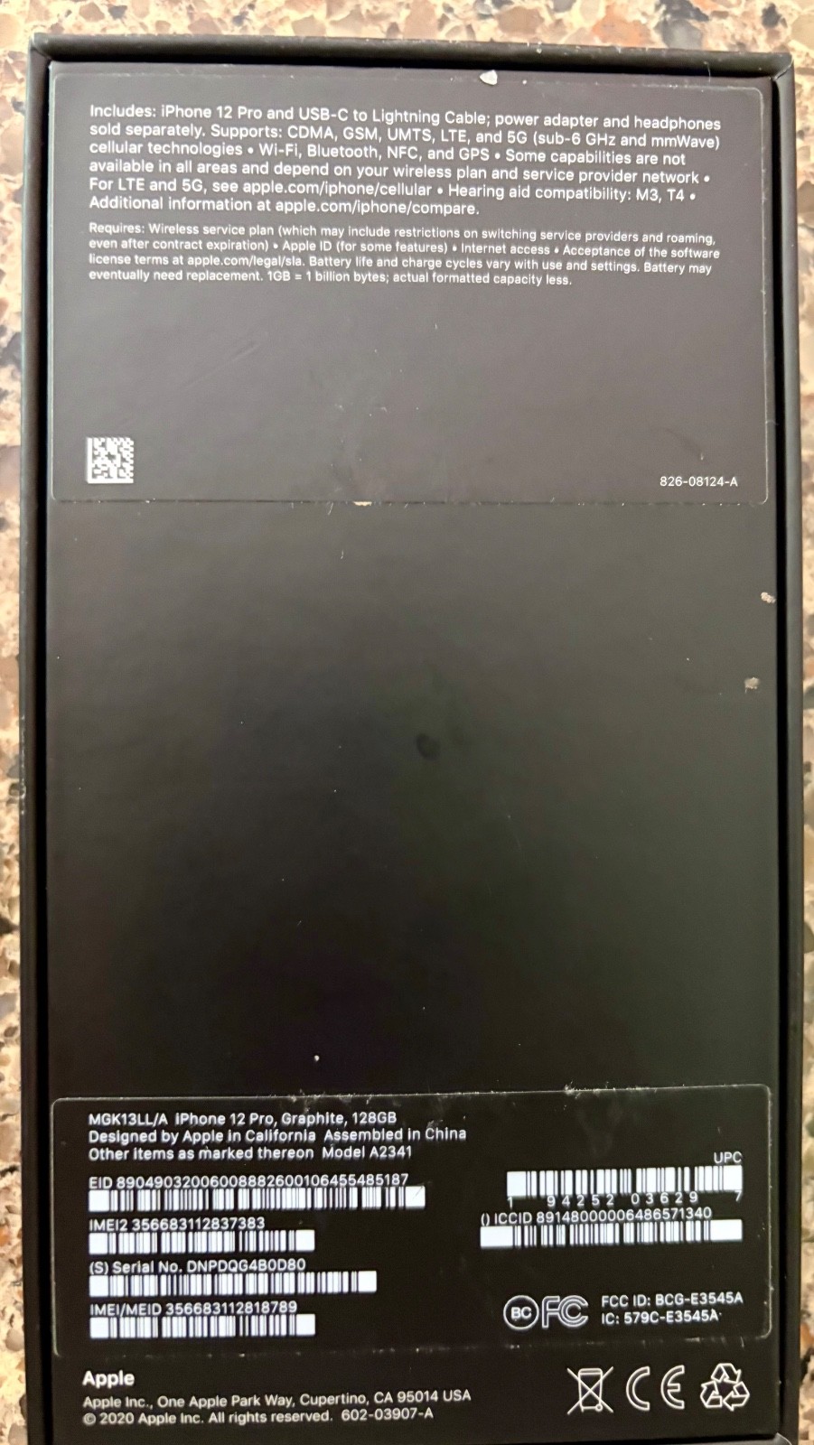 Apple iPhone 12 Pro 128 GB Graphite Unlocked
