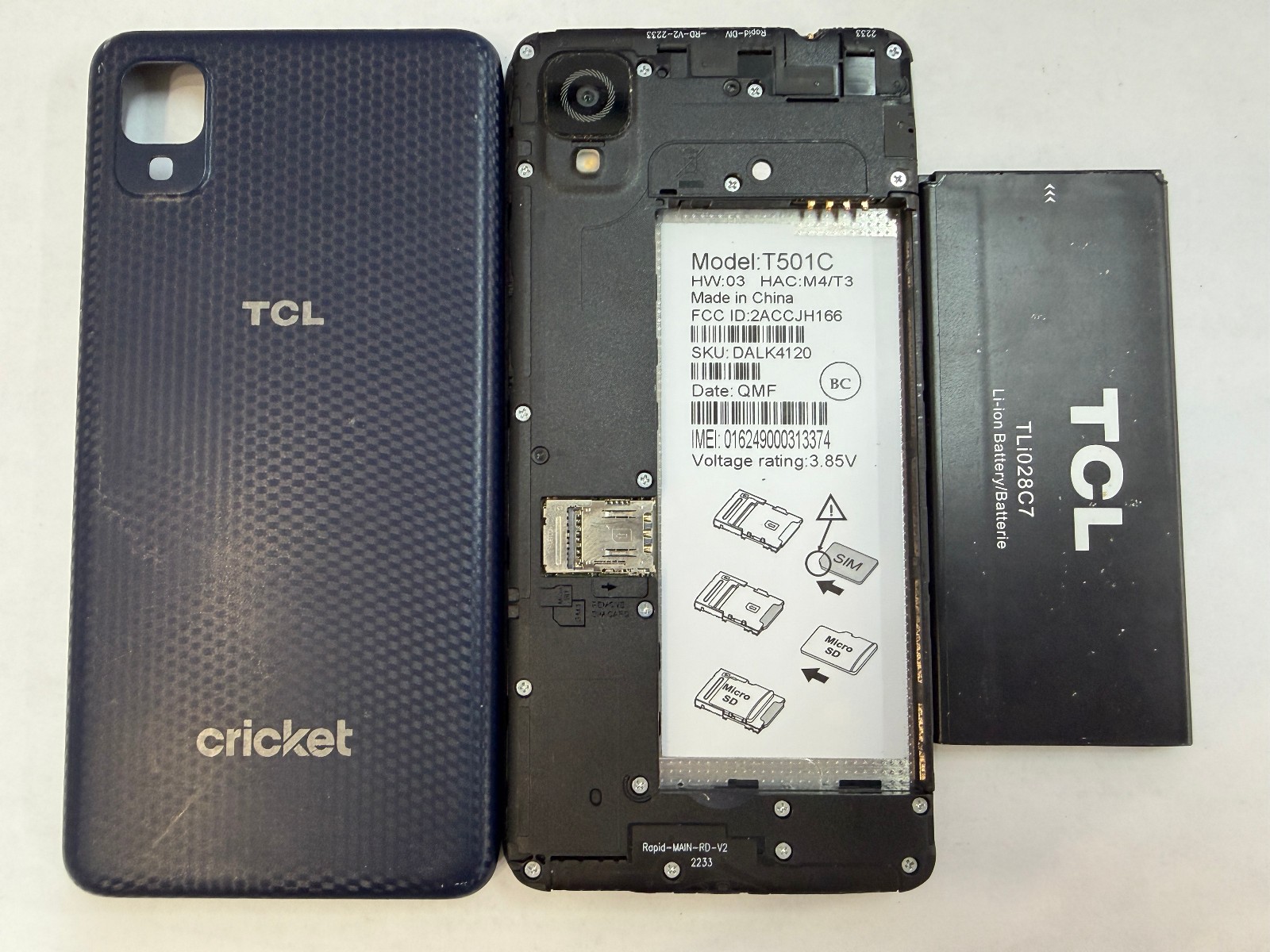 Unlocked Cricket TCL Ion Z T501C 16GB 5MP 4G LTE Android Smart Phone *READ*