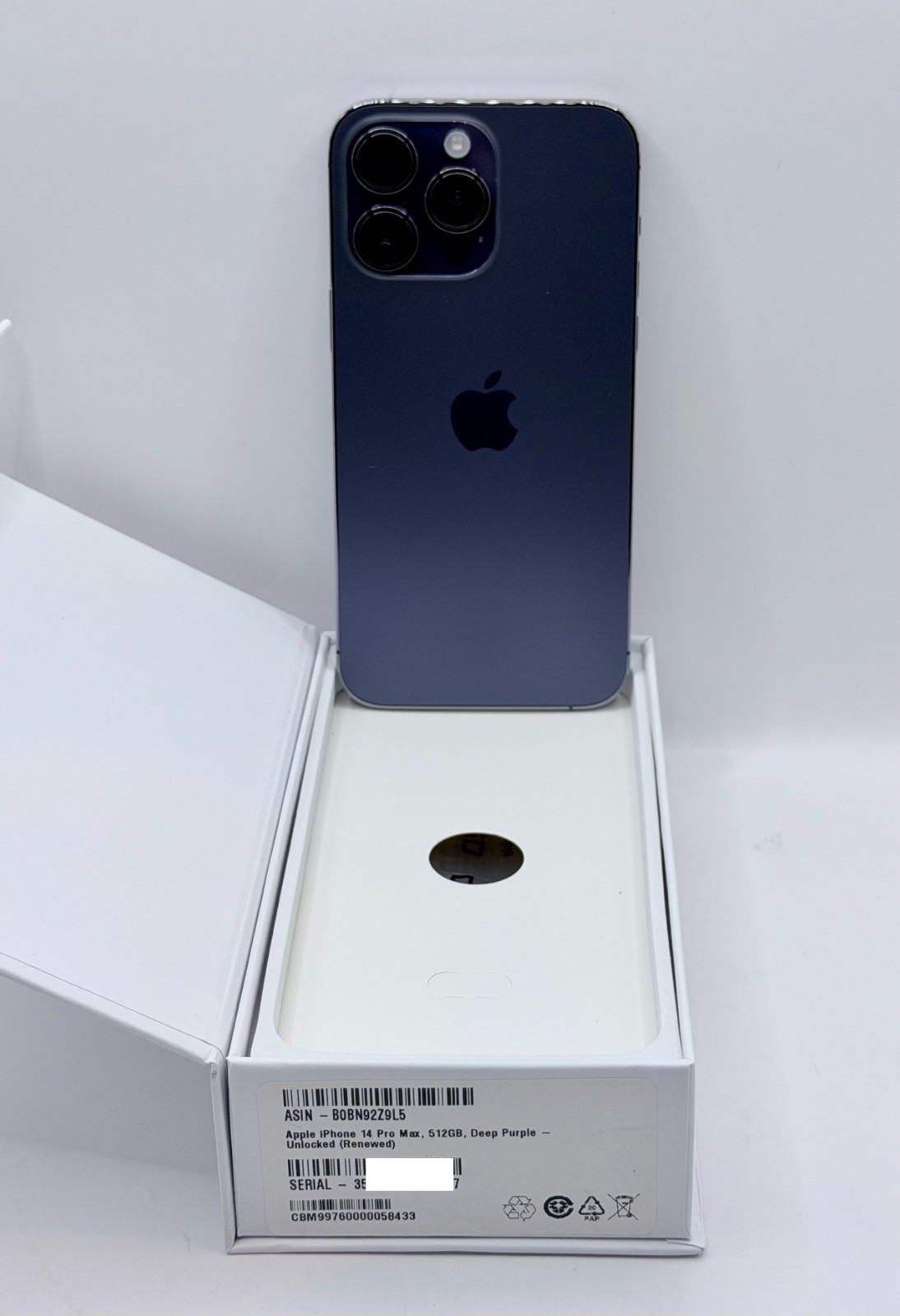 Apple iPhone 14 Pro Max 512GB Unlocked, Deep Purple