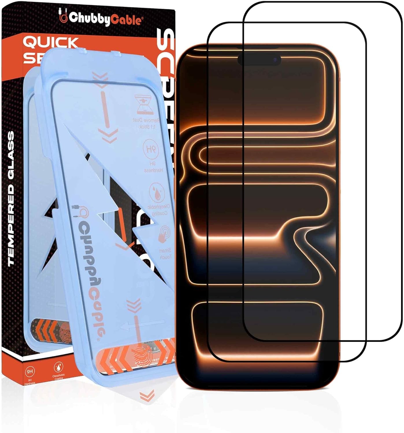 2PCS Ultra Tempered Glass Screen Protector for iPhone 17 Air HD Auto Dust-Elimin