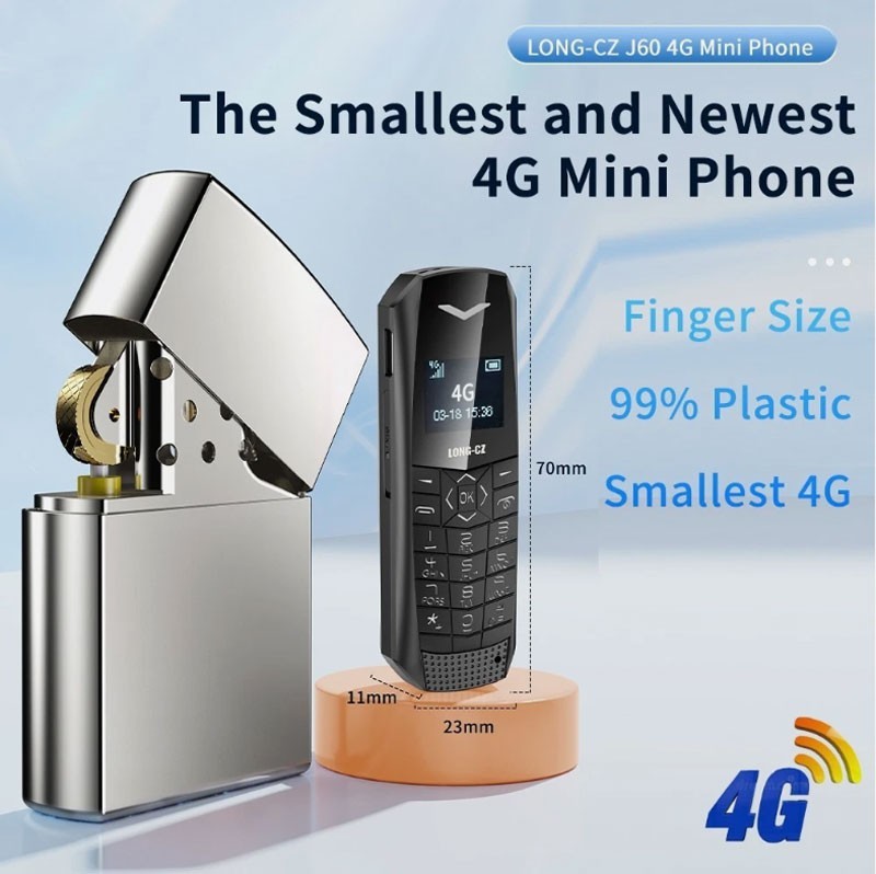 J6 Unlocked world’s smallest 4G Simple Mini Mobile Cell Phones Card Dial GSM MP3