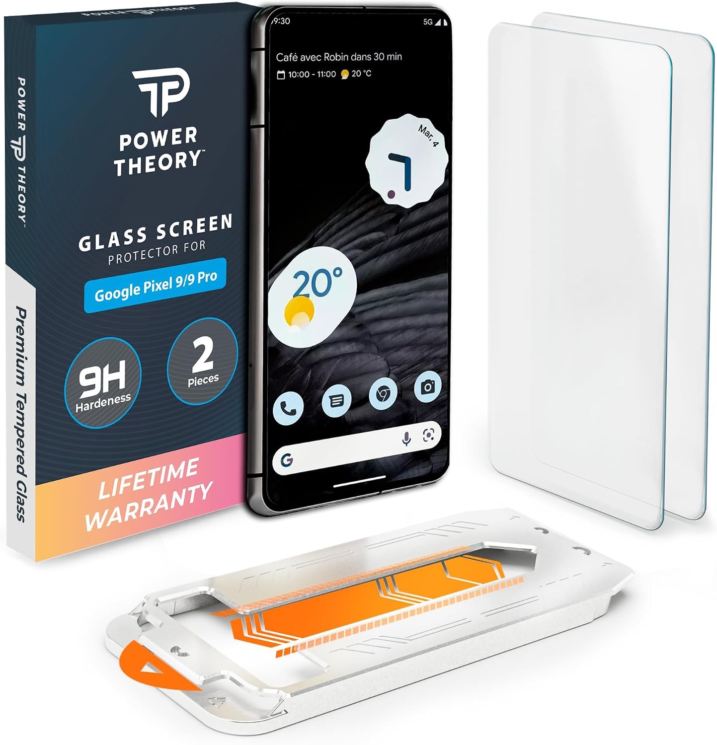 2PCS Screen Protector for Google Pixel 9 & Google Pixel 9 Pro Tempered Glass 9H
