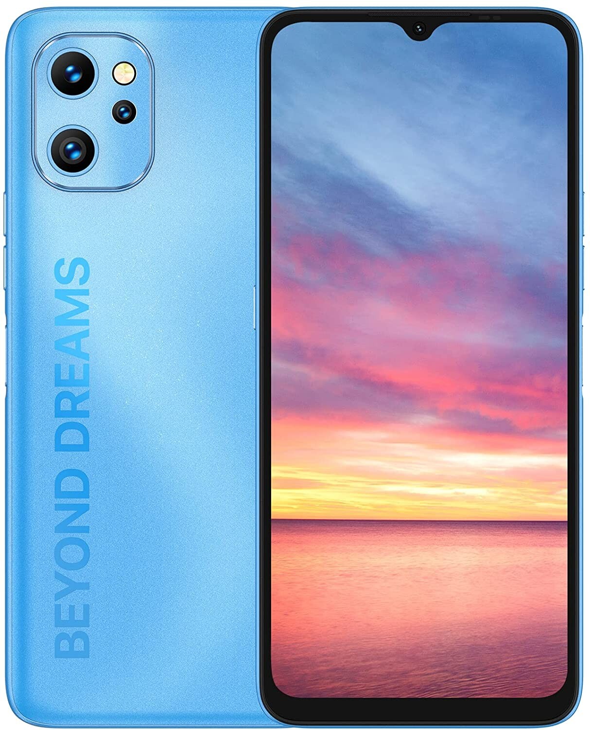 UMIDIGI Unlocked Cell Phone, 128GB, NFC, Fingerprint Reader, 6.7″ HD Screen