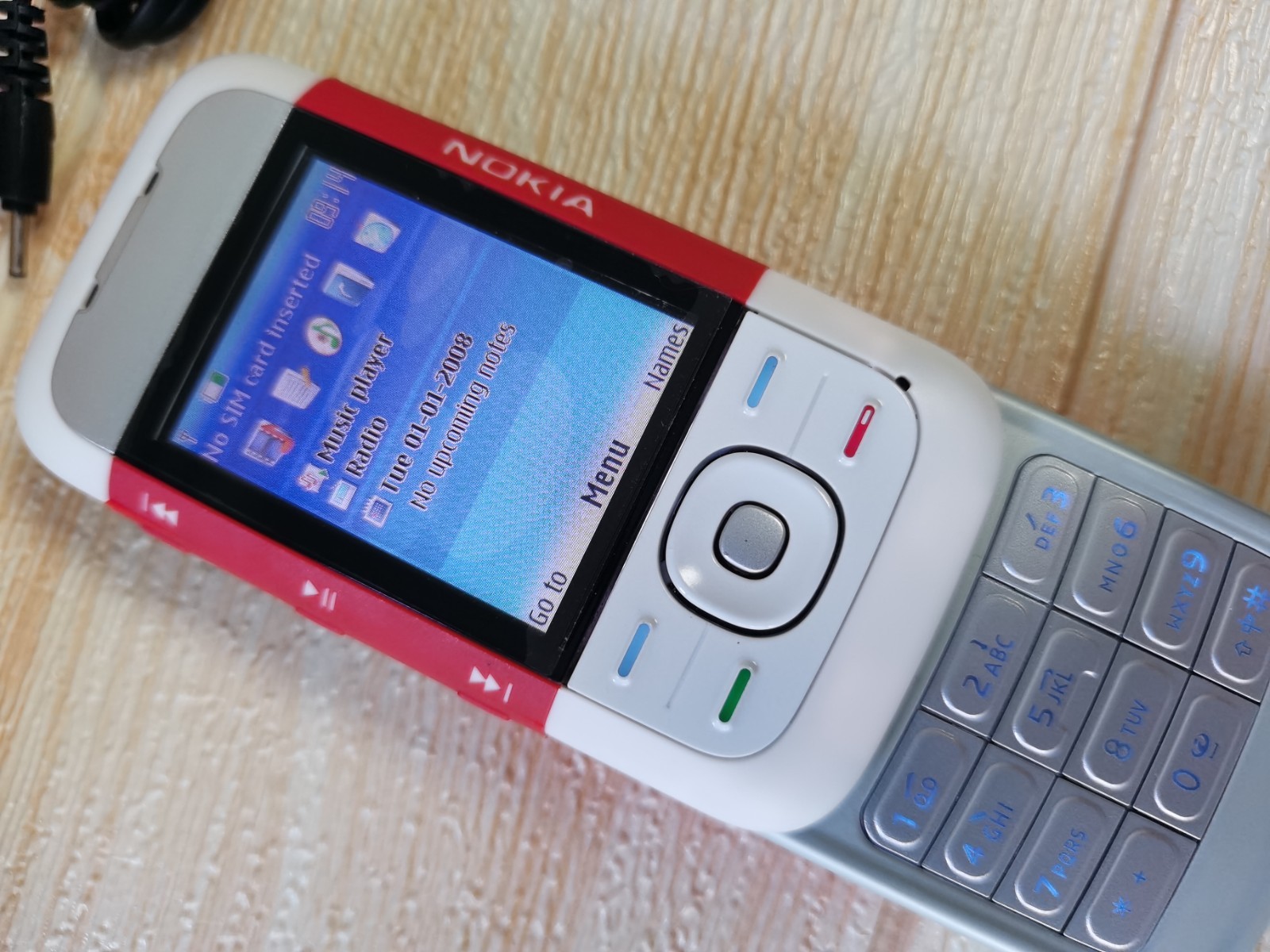 Nokia 5300 Unlocked tested full Working Mobile Phone Bluetooth Red 2G only