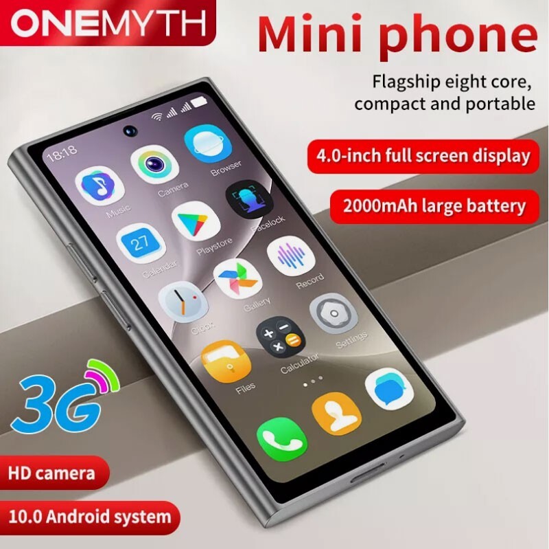 Mini 3G Unlocked Smartphone 4.0” HD Touch Screen Cell Phone Dual SIM Android