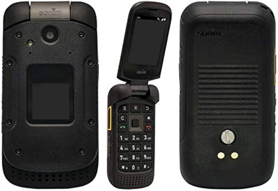 MINT A+ Sonim XP3 XP3800 8GB Black -Sprint LOCKED- FLIP HONE RUGGED