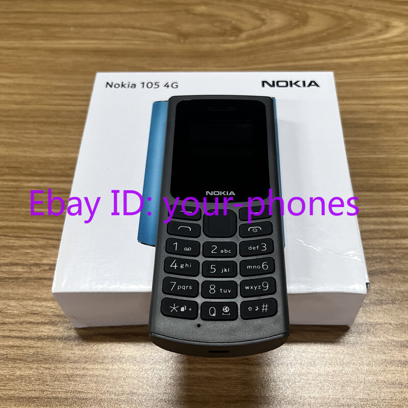 Unlocked Nokia 105 4G 2 Colors New Phone 1.8″ 128MB RAM Dual Sim 1020mAh