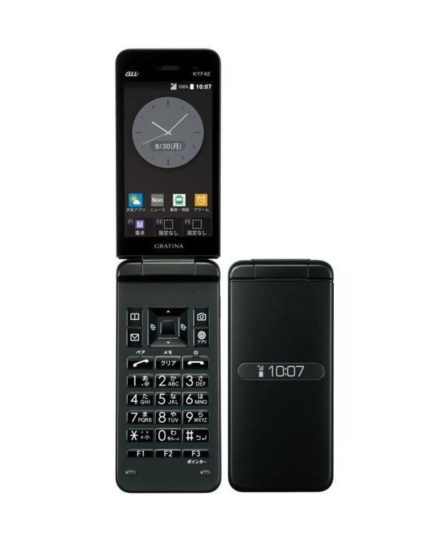 KYOCERA GRATINA KYF42 KEITAI Android 10 Flip Phone black SIM Free Unlocked