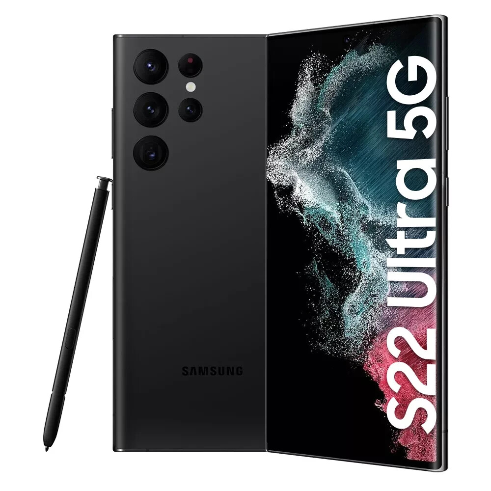 New Samsung Galaxy S22 Ultra 5G 128/256/512GB SM-S908U GSM CDMA Factory Unlocked