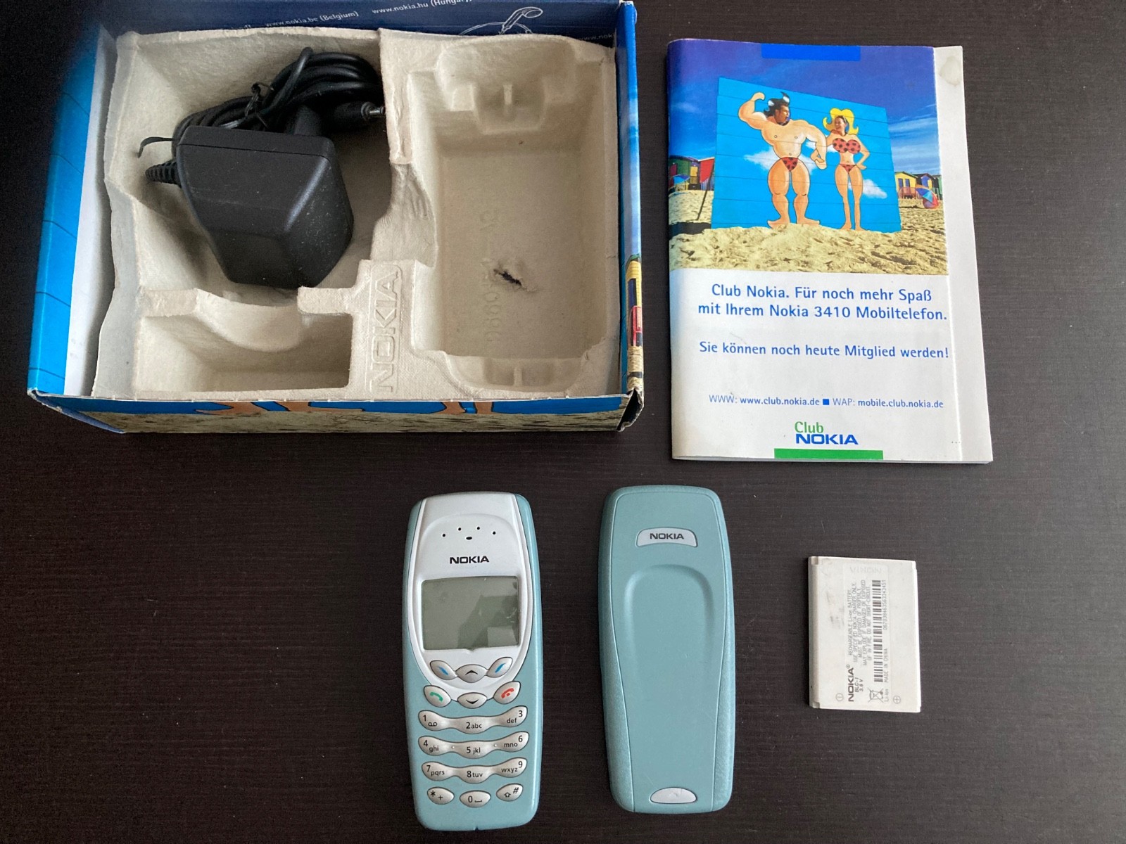 36h lifetimer GENUINE NOKIA 3410 NHM-2NX Made in Germany cellphone (unlocked)