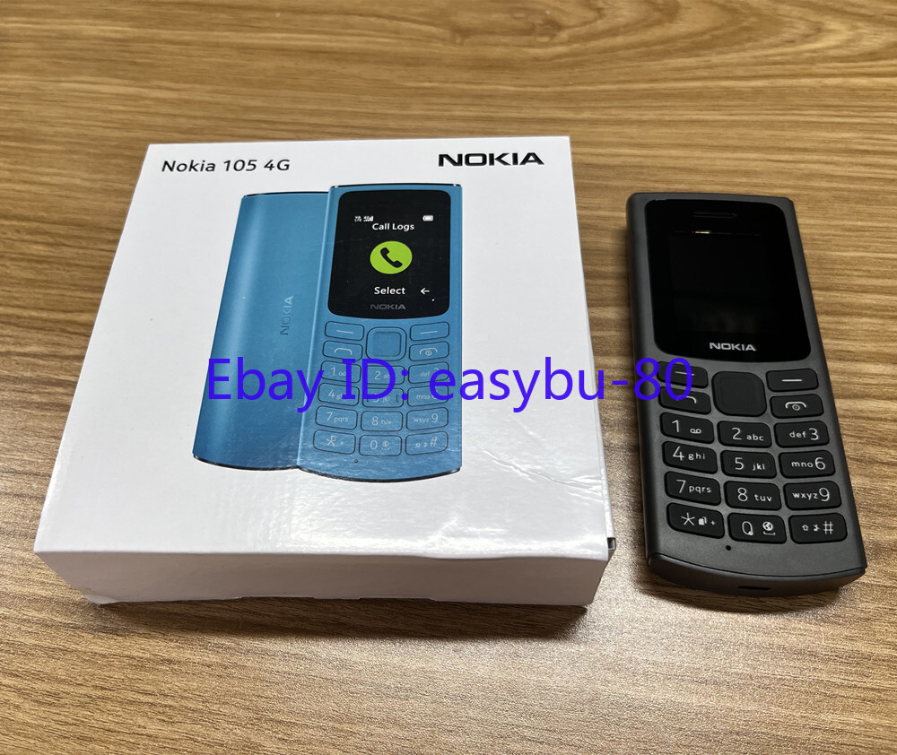 Nokia 105 4G Dual Sim Mobile Phone (Unlocked) Black Blue 1.8″ 1020mAh Original