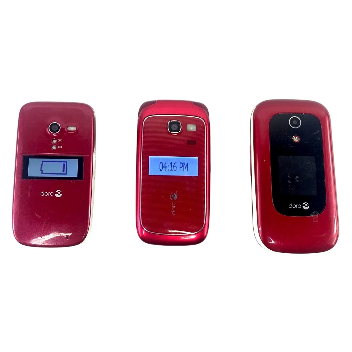 Consumer Cellular Doro Flips Phone Lot of 3 PhoneEasy 618 626 Doro 7050 For Part