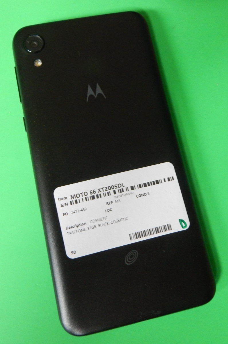 Motorola Moto E6 XT2005DL 32GB (TRACFONE) BLACK FREE BUNDLE & SHIPPING