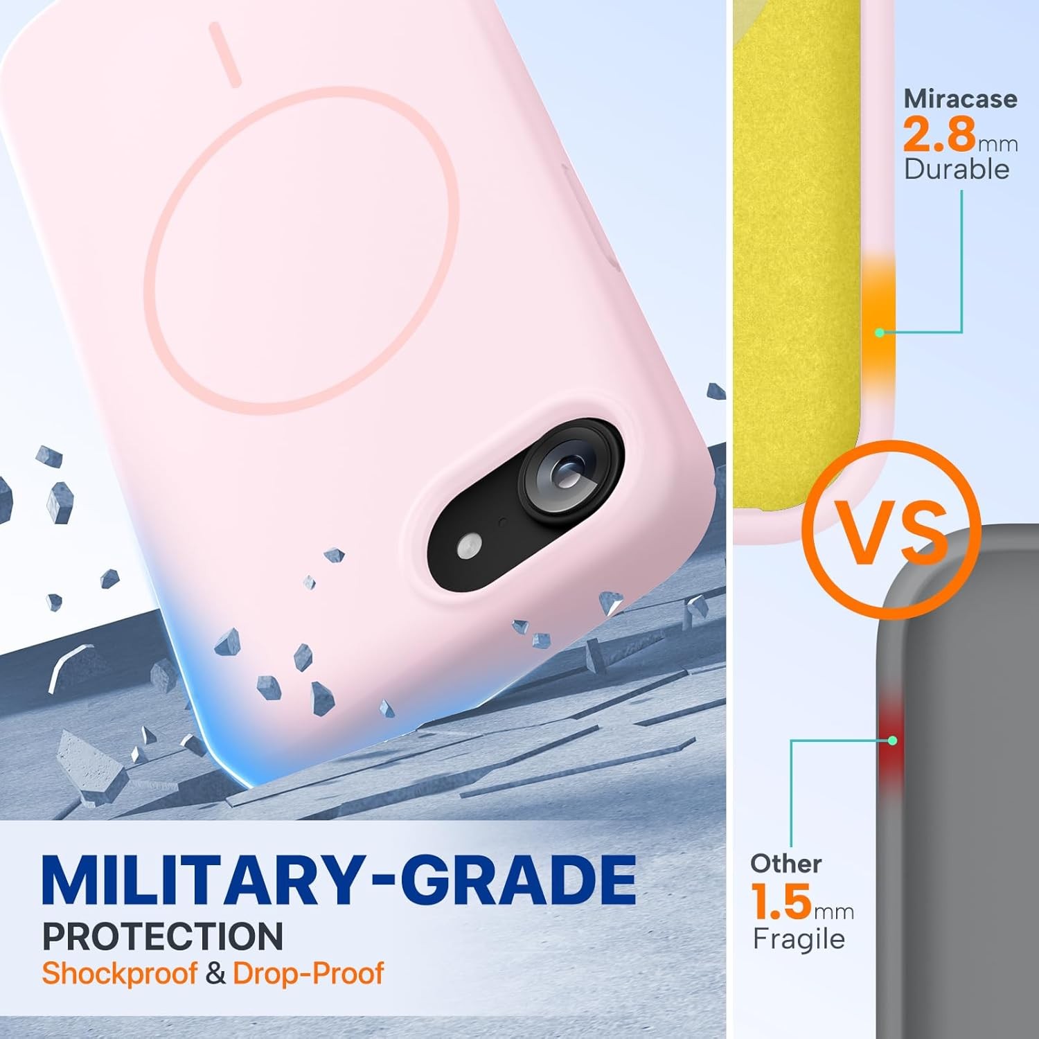 Magnetic for iPhone 17e Case & iPhone 16e Case, Soft Anti-Scratch Microfiber Lin
