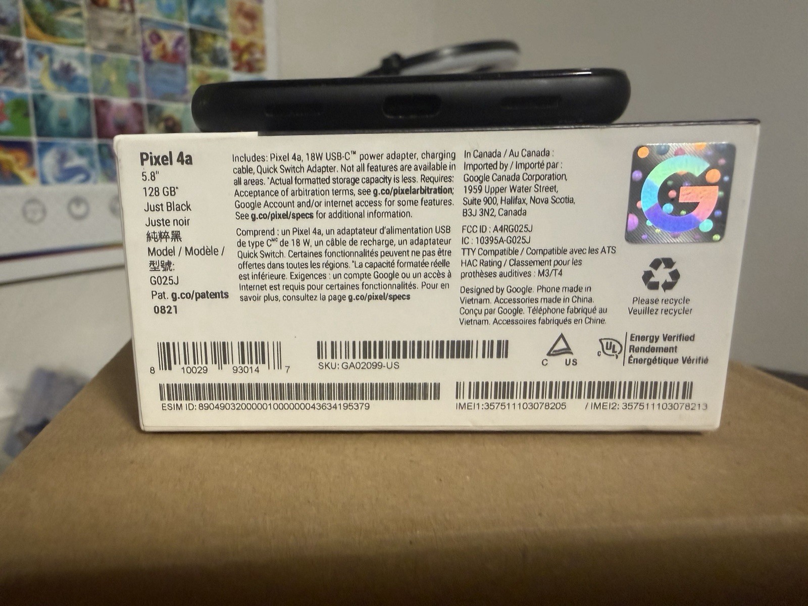 Google Pixel 4a – 128 GB – Just Black (Unlocked)