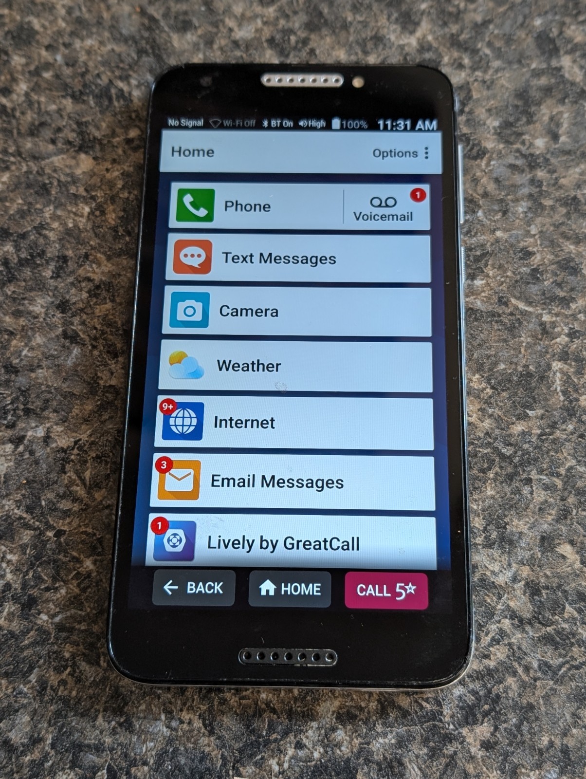 GreatCall – Jitterbug Smart 2 Smartphone for Seniors – Tested, Works – NICE
