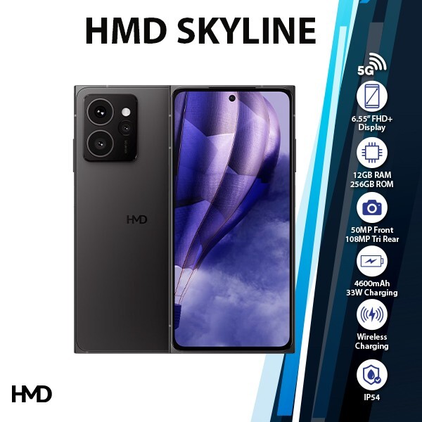 HMD Skyline 5G Android Cell Phone (Black/12GB+256GB/Unlocked/Dual SIM/NEW)