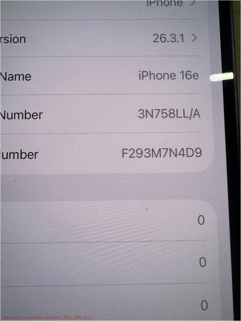 Apple iPhone 16e 128GB Black UNKNOWN CARRIER SEE DETAILS