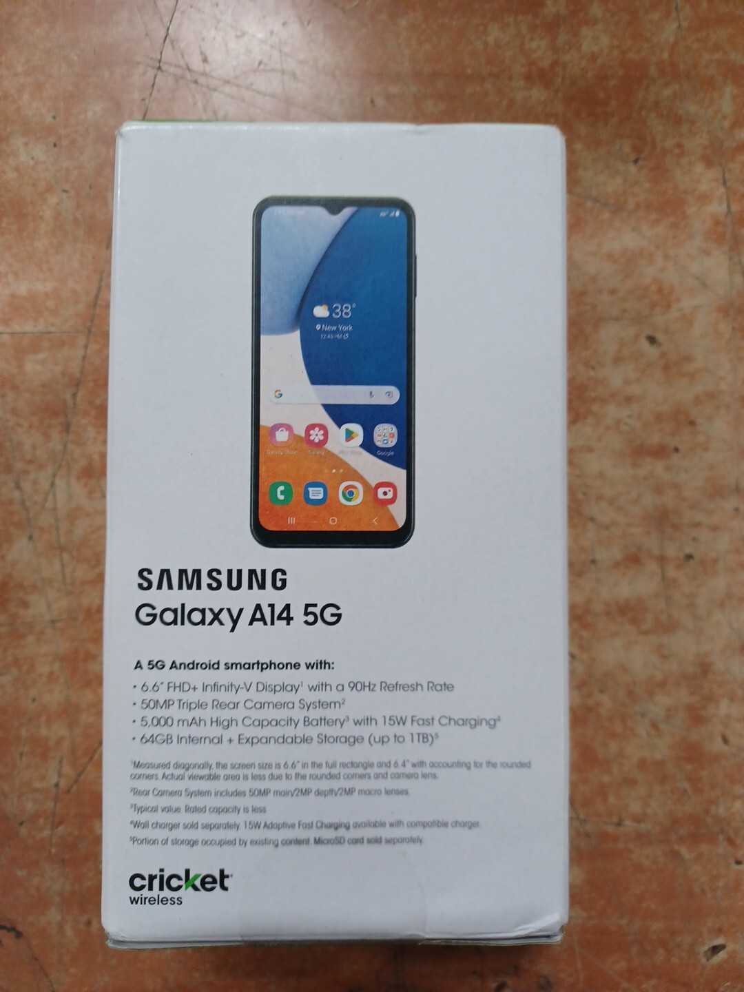 Samsung A14 5G – (Black)-64 GB -Cricket Wireless New