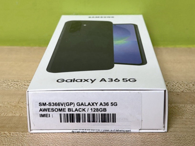 Brand New Sealed Samsung Galaxy A36 5G (Verizon) 128GB Awesome Black