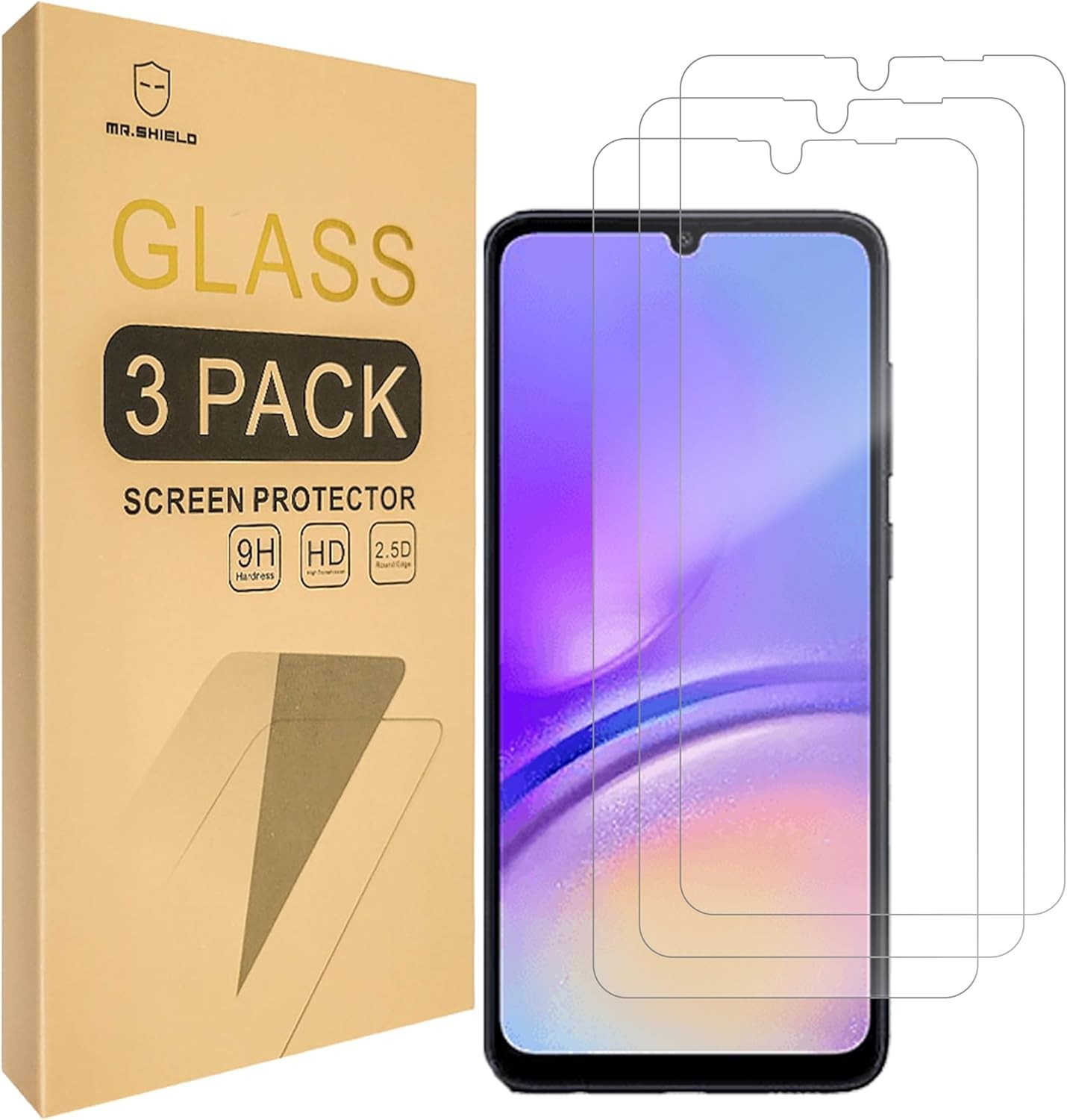 3PCS Screen Protector for Samsung Galaxy A05 9H Hardness Tempered Glass