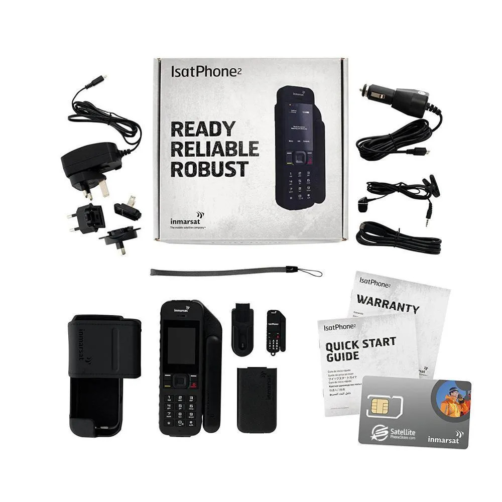 Inmarsat IsatPhone 2 Satelite Phone Traveler Package. Stay connected !