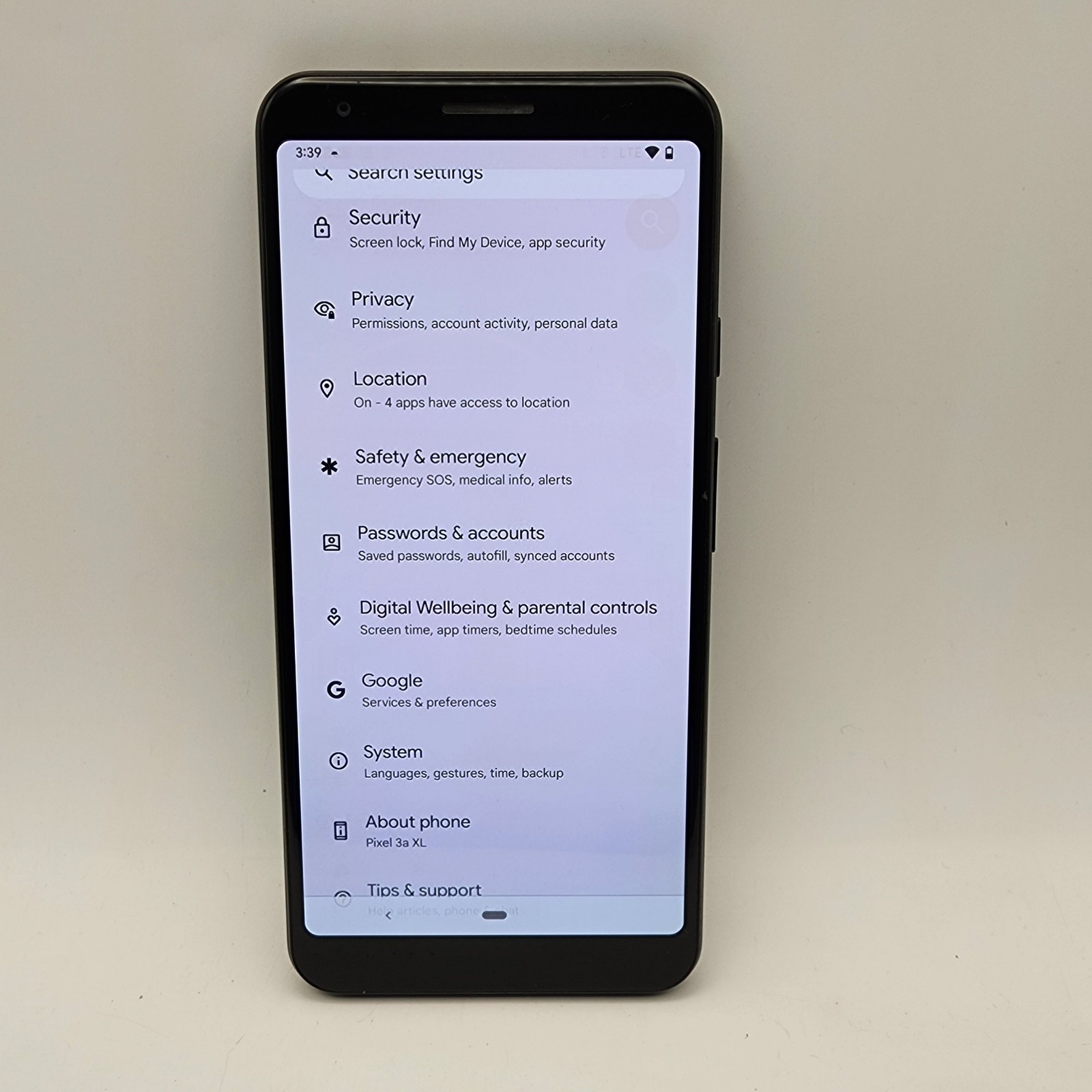 Google Pixel 3A XL G020C 64GB Just Black (CDMA/GSM Unlocked)