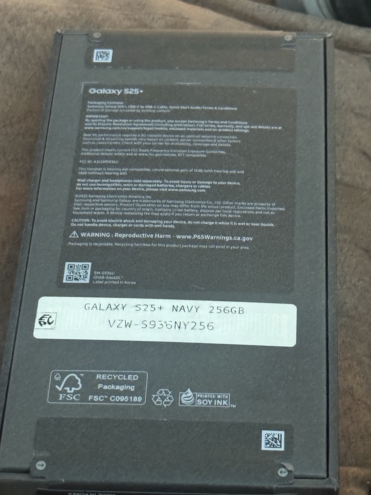 Samsung Galaxy S25 SM-S931U – 256GB – Navy (T-Mobile) – FOR PARTS